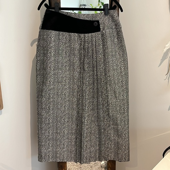 Vtg Debbie Shuchat long wool blend skirt - Picture 1 of 6